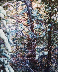 Snow Forest, Framed Size: 54" X 43"